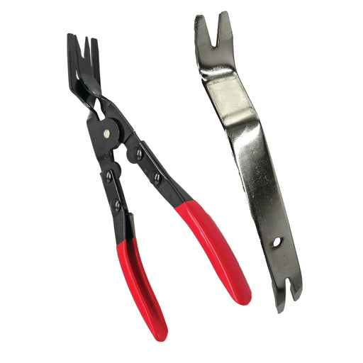 2 Pcs Panel Clip Pliers, Metal Trim Removal Tool, Flat Pry Bar - National Supply Company