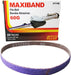 MAXIBAND File Belt Bandes Abrasives - Purple Sanding Belt 1/2 in x 18 INCH - Pack of 20 (Grit: 60G) - National Supply Company