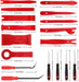 25 PCS (Red) Trim Removal Tool Kit - Auto Clip Pliers Fastener Remover - National Supply Company