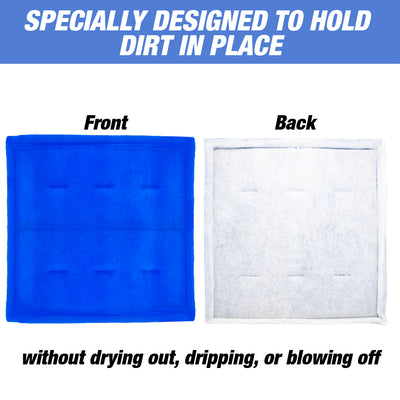 Paint Spray Booth Tacky Blue Single Frame Intake Filter Panel (Internal Wire), 20-inch x 20-inch (20 Pack)