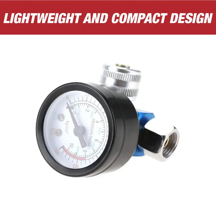 1/4 inch Adjustable Air Pressure Regulator with Pressure Gauge - National Supply Company