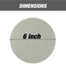 6 inch Hook & Loop Abrasive Foam Polish Discs - GRIT: 5000 - Pack of 15 Discs National Supply Company