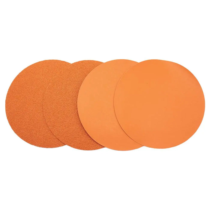 6” Premium Ceramic Orange PSA Discs, No Hole, self Adhesive Random Orbital Sander Discs for Sanding Polishing on Fiberglass, Metal, Wood - National Supply Company