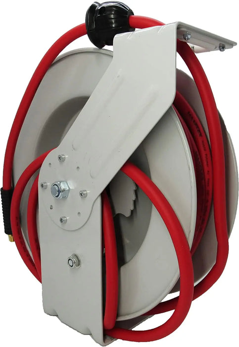 Retractable Reel W/Hybrid Polymer Air Hose 3/8"X50ft - National Supply Company