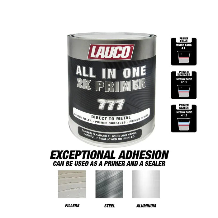 All In One Direct To Metal 2K Urethane Primer Surfacer (4:1)  (Primer Filler, Primer Surfaces, Primer Sealer) 1 Liter & 1 Medium Pint Activator KIT - National Supply Company