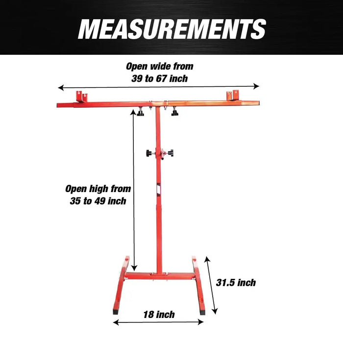 Auto Body Repair Tools Adjustable Paint Stand T-bar Car Fender - National Supply Company