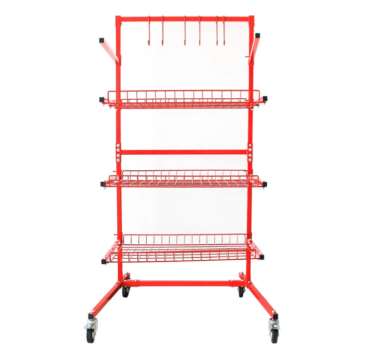 Automotive Parts Management Storage Cart - B Series - Shelves Workshop Trolley - National Supply Company