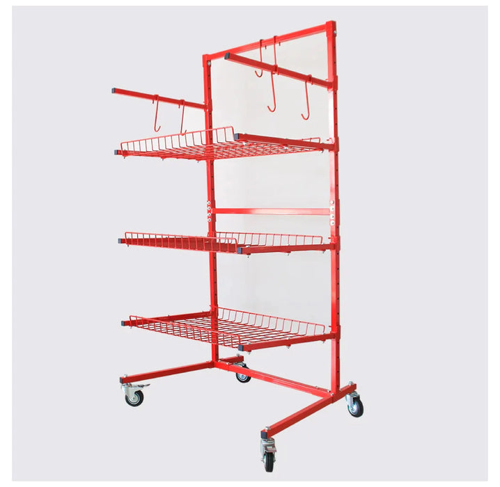 Automotive Parts Management Storage Cart - B Series - Shelves Workshop Trolley - National Supply Company