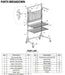 Automotive Parts Management Storage Cart - B Series - Shelves Workshop Trolley - National Supply Company