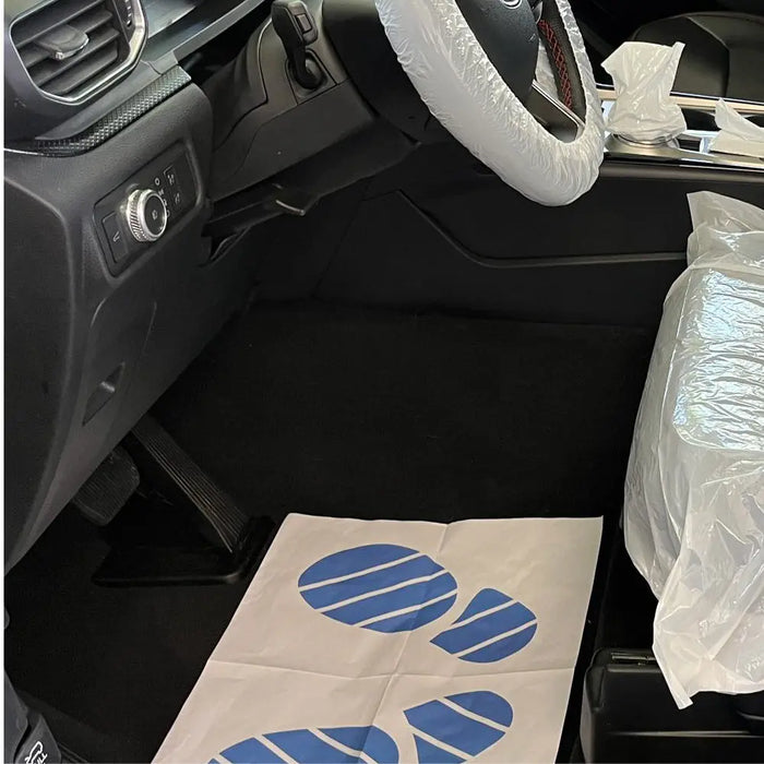 Automotive mobile stand seat cover & floor mat dispenser cart ideal for tyre bays, service bays, garages, bodyshops and car dealers - National Supply Company