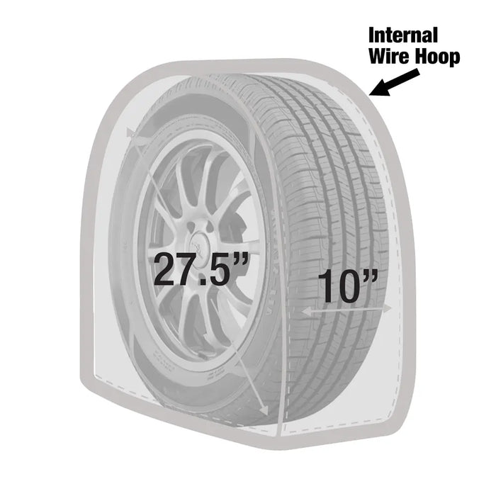 Canvas Wheel Tire Covers Set of 4 Suitable for 27.5 inch Diameter Tire - National Supply Company