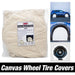 Canvas Wheel Tire Covers Set of 4 Suitable for 27.5 inch Diameter Tire - National Supply Company