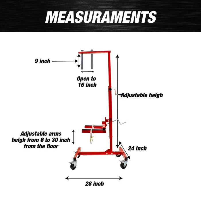 Car Door Installer and Remover Jack Lift Hoist - Automotive Tools National Supply Company