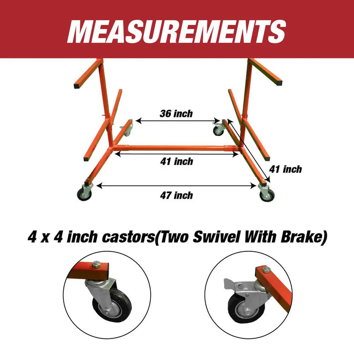 Floor Mobile Bumper Storage Rack - Double Sided Bumper Storage Rack - National Supply Company