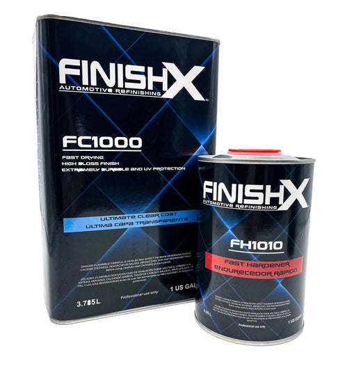 FinishX Automotive Refinishing Ultimate Clear Coat (FC1000 - 1 Gallon) 4:1 Kit with Fast Activator/Hardener (FH1010 - 1 quart) - National Supply Company