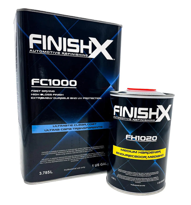 FinishX Automotive Refinishing Ultimate Clear Coat (FC1000 - 1 Gallon) 4:1 Kit with Medium Activator/Hardener (FH1020 - 1 quart) - National Supply Company