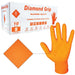 Heavy Duty 8-mil Industrial Orange Nitrile Gloves with Raised Diamond Texture - Latex Free, Powder Free National Supply Company