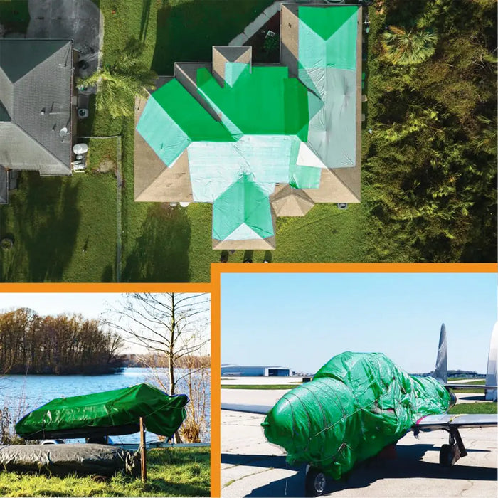 Heavy Duty Green Tarp - 5 MIL Multipurpose UV Resistant Tarp National Supply Company