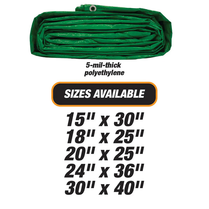 Heavy Duty Green Tarp - 5 MIL Multipurpose UV Resistant Tarp National Supply Company