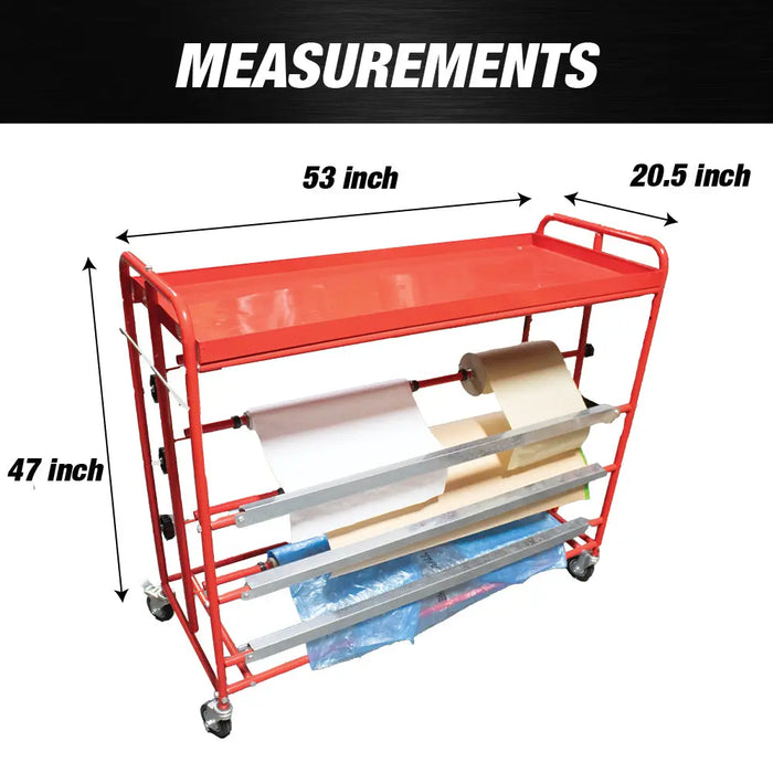 Lauco Masking Masker Prep Station Machine with Top Tray for Tool Storage - National Supply Company