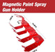 Magnetic Paint Spray Gun Holder Stand, Holds 4 Gravity Feed - National Supply Company