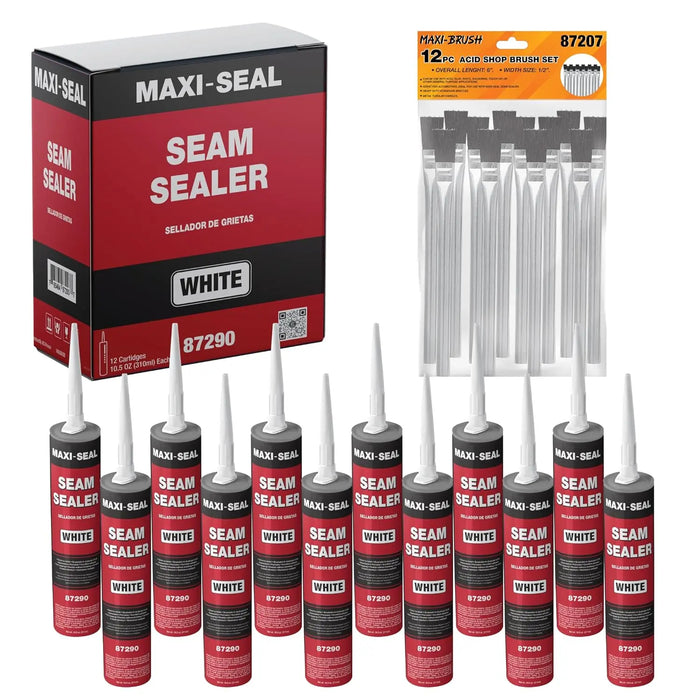 Maxi-Seal Polyurethane Seam Sealer Automotive - White, 10.5oz Tube National Supply Company