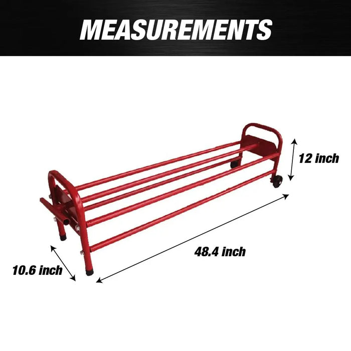 Mobile Masking Film & Paper Dispenser Station - Holds Single Roll Dispenser for Car Paint Repair, Body Shop, Painting Supplies - National Supply Company