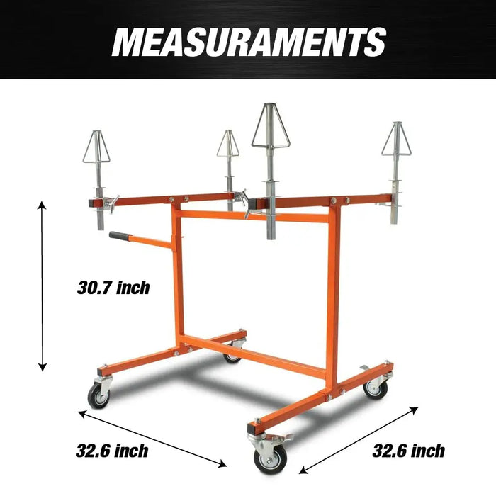 Mobile Wheel Rim Painting Stand - Wheelmaster paint stand - National Supply Company