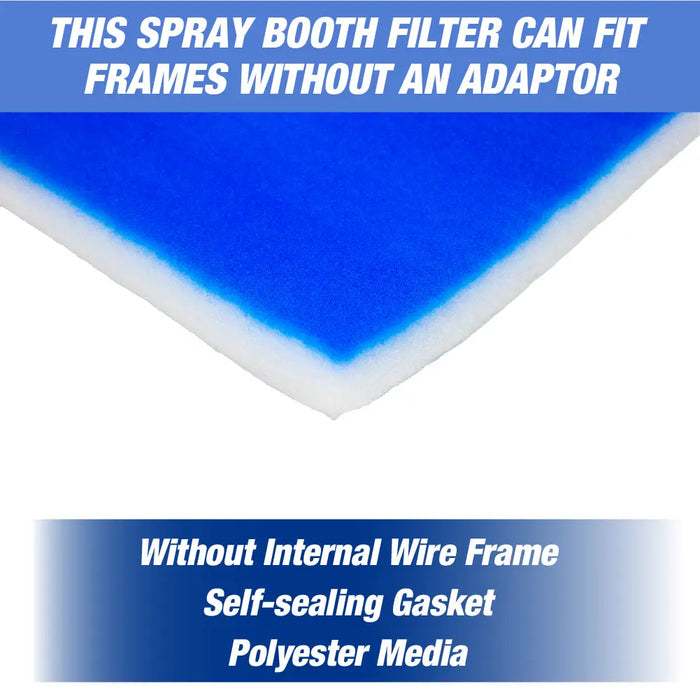 Paint Booth Tacky Intake Filter Pad | Spray Booth Intake Filters for Air Filter System Paint Booth (No Internal Wire) - 20 Pack (20" x 20" x 2") - National Supply Company