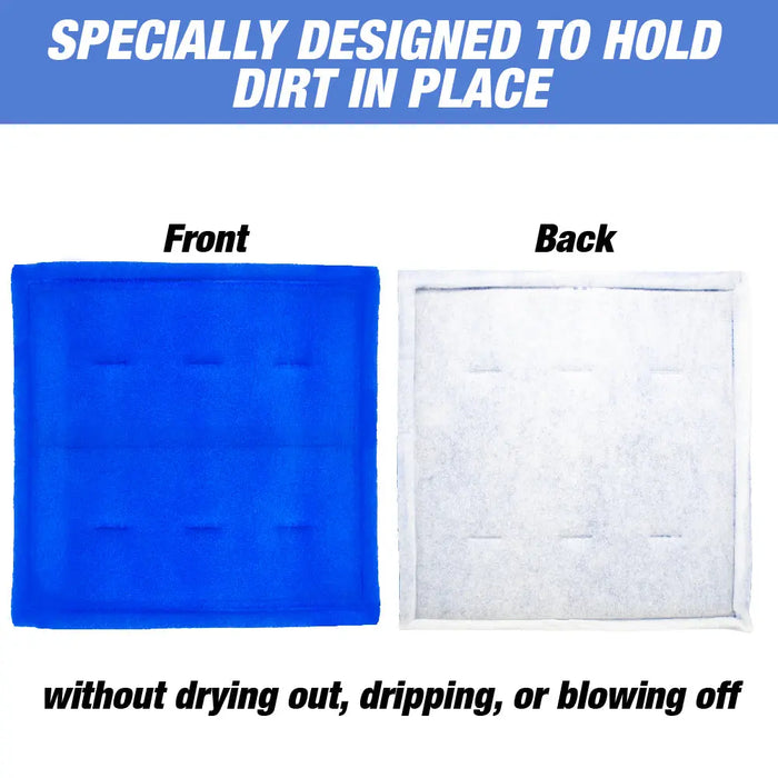 Paint Spray Booth Tacky Blue Single Frame Intake Filter Panel (Internal Wire), 20-inch x 25-inch (20 Pack) - National Supply Company