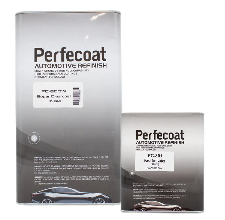 Perfecoat PC-800W Automotive Refinishing Super gloss Clearcoat (2:1) 5 Liter & Activator KIT - National Supply Company