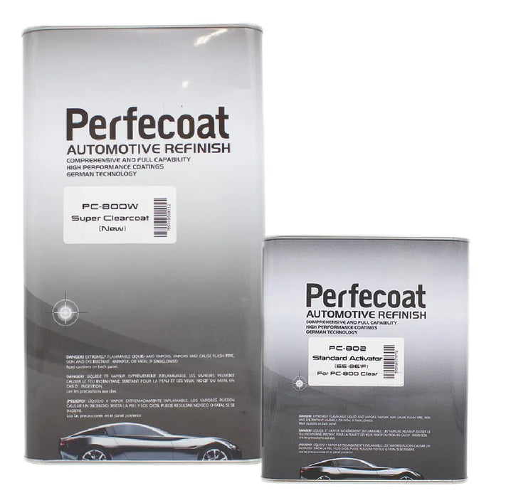 Perfecoat PC-800W Automotive Refinishing Super gloss Clearcoat (2:1) 5 Liter & Activator KIT - National Supply Company