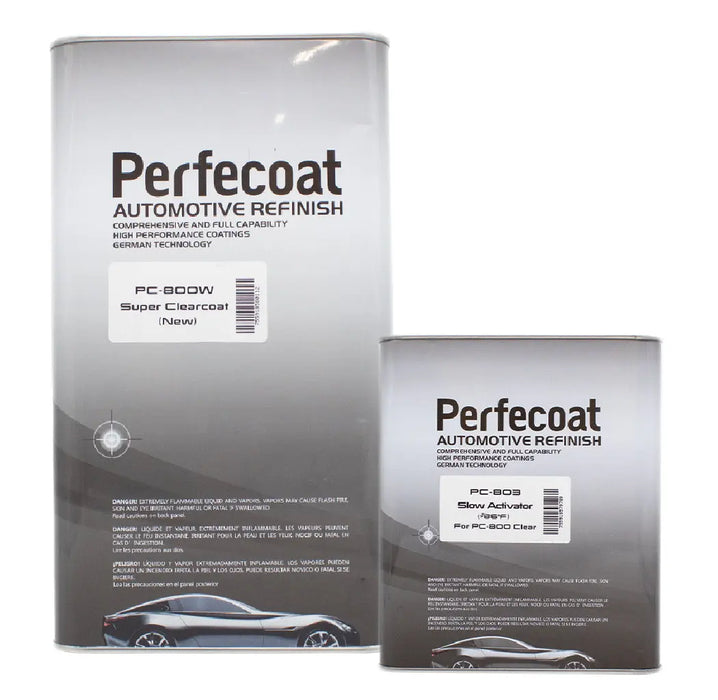 Perfecoat PC-800W Automotive Refinishing Super gloss Clearcoat (2:1) 5 Liter & Activator KIT - National Supply Company