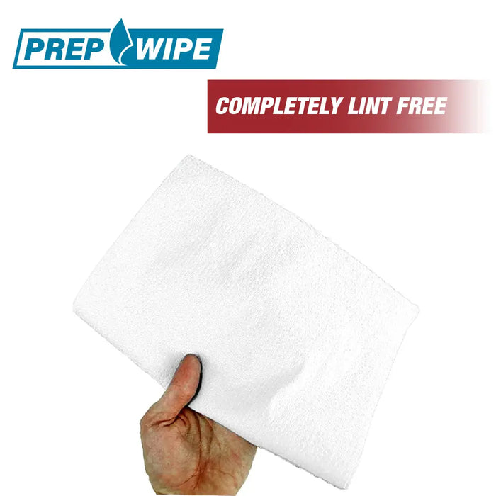 Prep Wipe Lint Free Cleaning Towels Pack of 100 Sheets 9" x 17" - National Supply Company