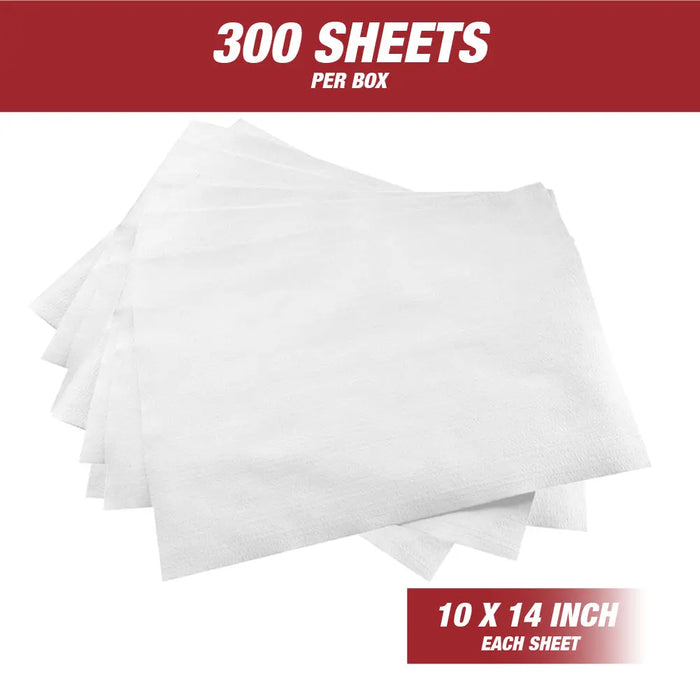 Prep Wipe Lint Free Cleaning Towels Pack of 300 Sheets, 10" x 14" - National Supply Company