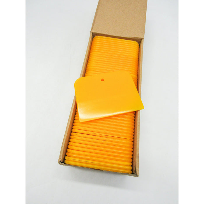 Reusable Plastic Auto Body Filler Yellow Spreaders - Sizes 4"; 5"; 6" - National Supply Company