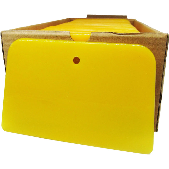 Reusable Plastic Auto Body Filler Yellow Spreaders - Sizes 4"; 5"; 6" - National Supply Company