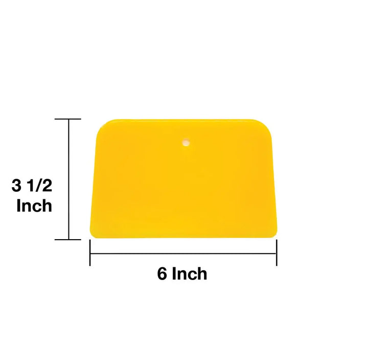 Reusable Plastic Auto Body Filler Yellow Spreaders - Sizes 4"; 5"; 6" - National Supply Company