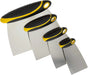 4-Piece Set of Stainless Steel Body Filler and Putty Spreaders/Scraper - National Supply Company