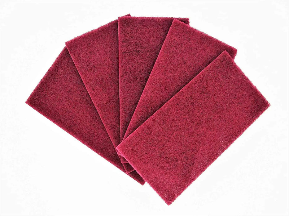 Scuff Pads Red Very Fine - 25 Sheets - National Supply Company