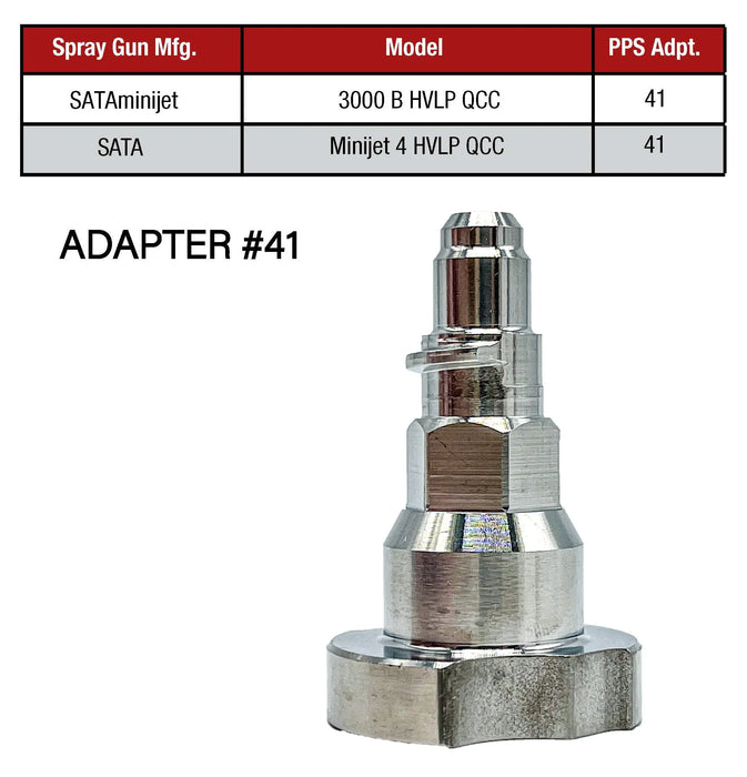 Spray Gun Paint System Adapter (41) 16137 (Aftermarket) Compatible PPS 1.0 System Only and The Disposable Spray Gun Cup Liners and Lid System for Connection with Spray Gun & DPC System - National Supply Company