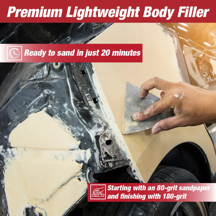 Super Fill Premium Lightweight Body Filler for Fast & Easy Automotive Repairs - National Supply Company