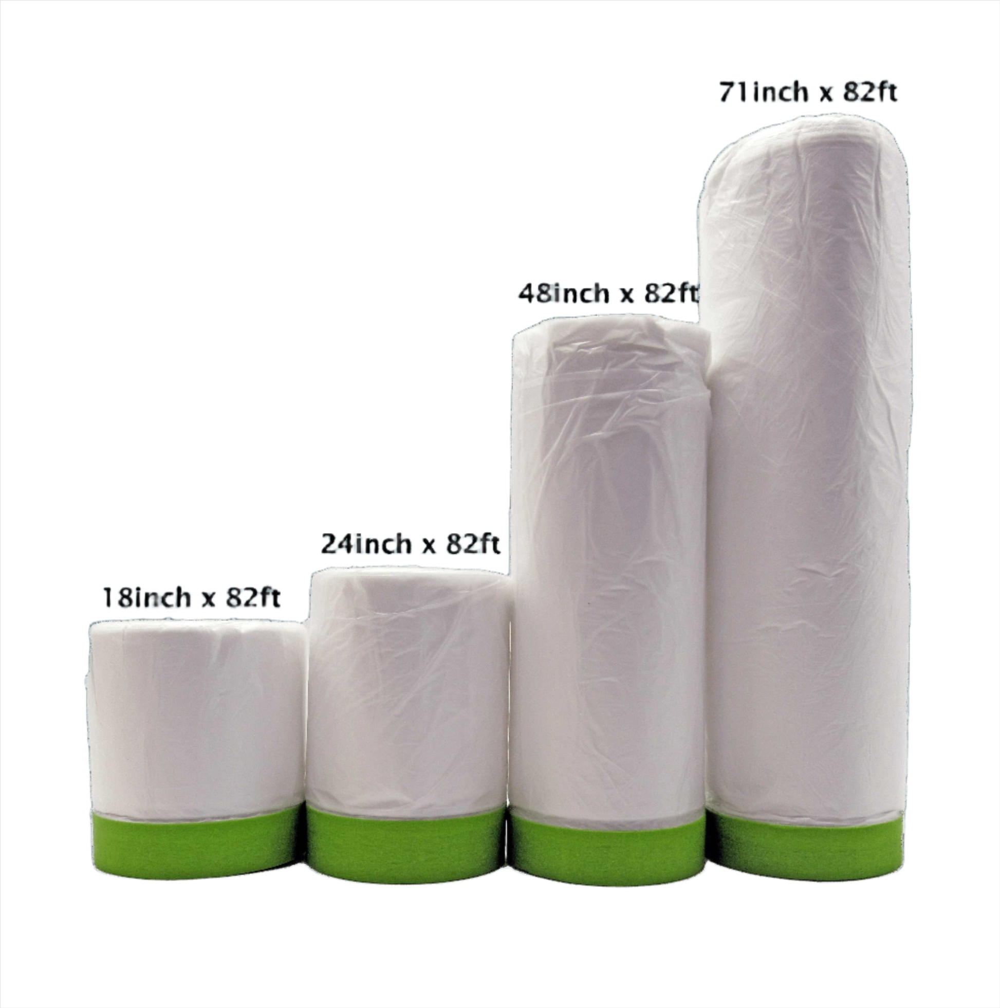 Pre-Taped Masking Paper for Painting - 24 Inch X 50 Feet Tape and Drape  Painters Paper, Paint Adhesive Protective Paper Roll for Covering Skirting,  Frames, Cars - China Masking Paper and Kraft